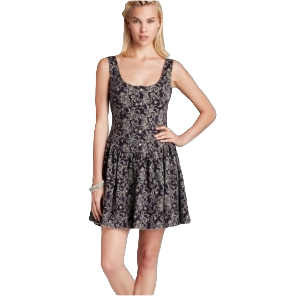Free People Floral Paisley Skater Dress Size XS